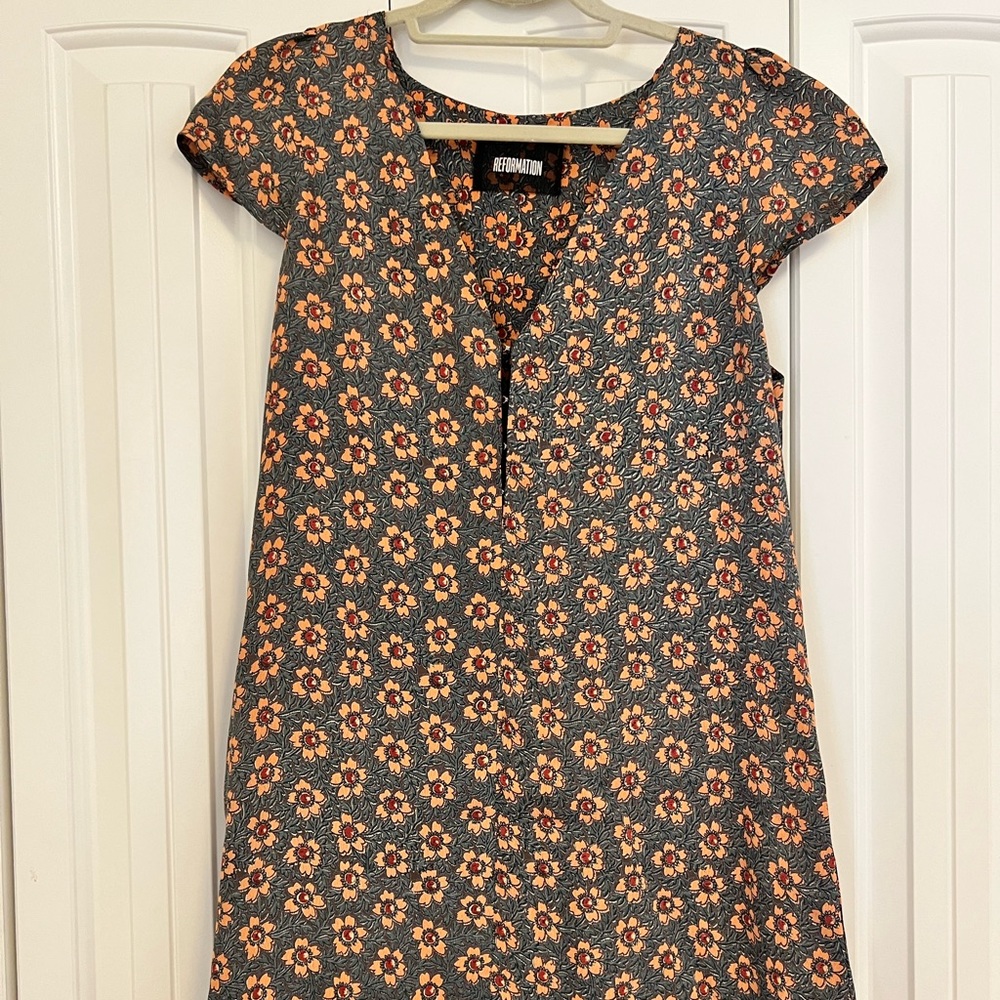 Reformation Elton dress in Hazel print size S